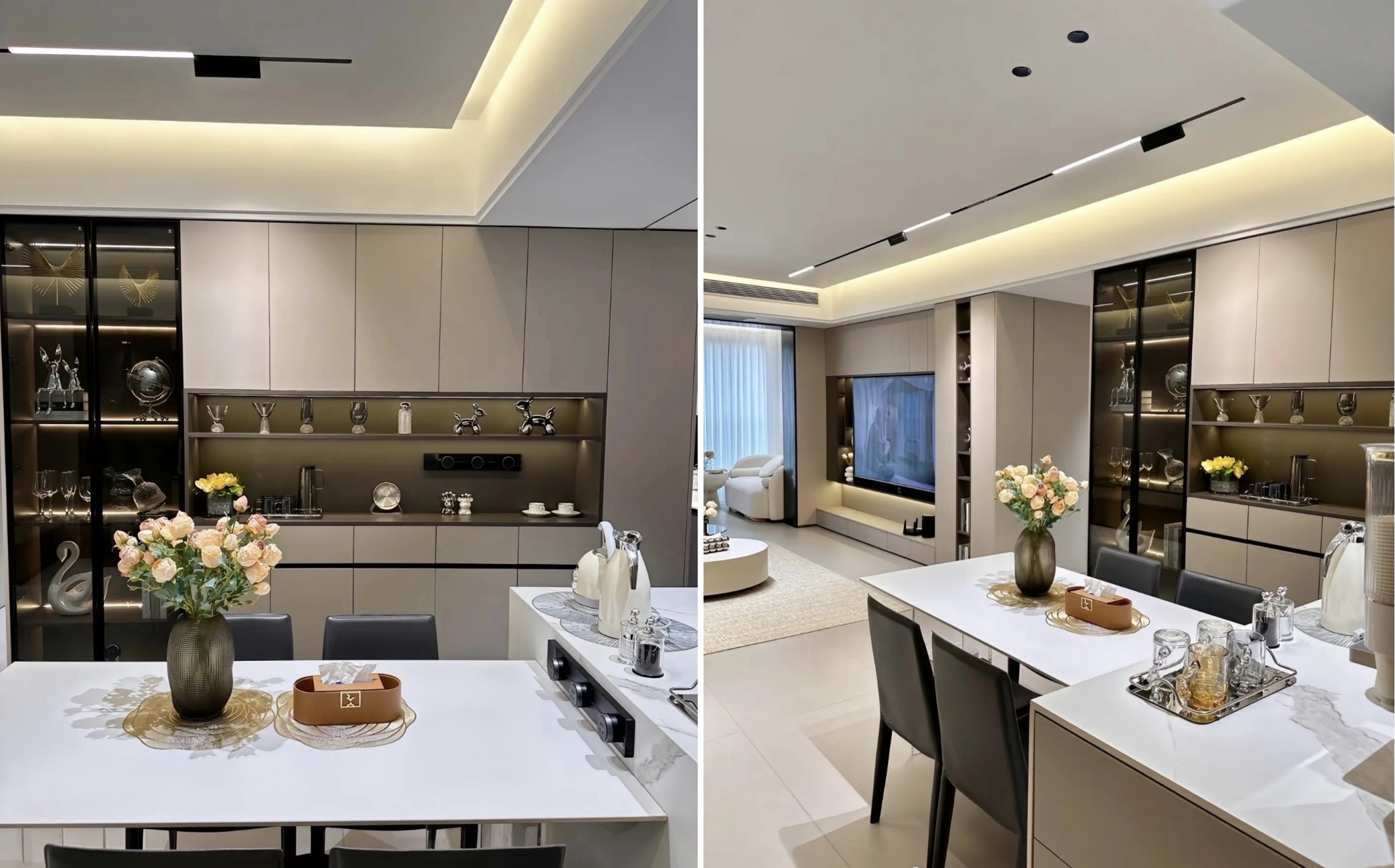 आधुनिक किमान शैलीतील एक आदर्श घर